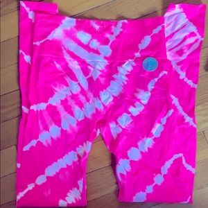 Tie dye PINK leggings